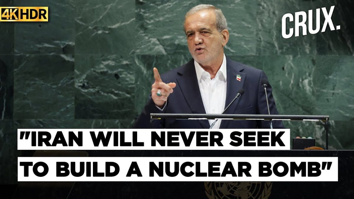 Iran’s President Pezeshkian Rejects Nuclear Weapons Pursuit, Slams West In Fiery UNGA Address | 4K