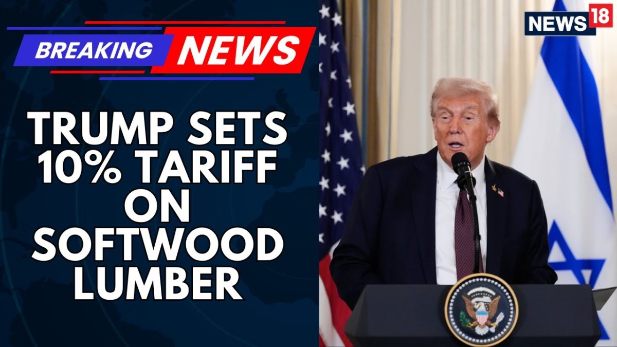 Donald Trump Sets 10% #Tariff on Softwood Lumber, 25% on Kitchen Cabinets | US Tariffs News Today