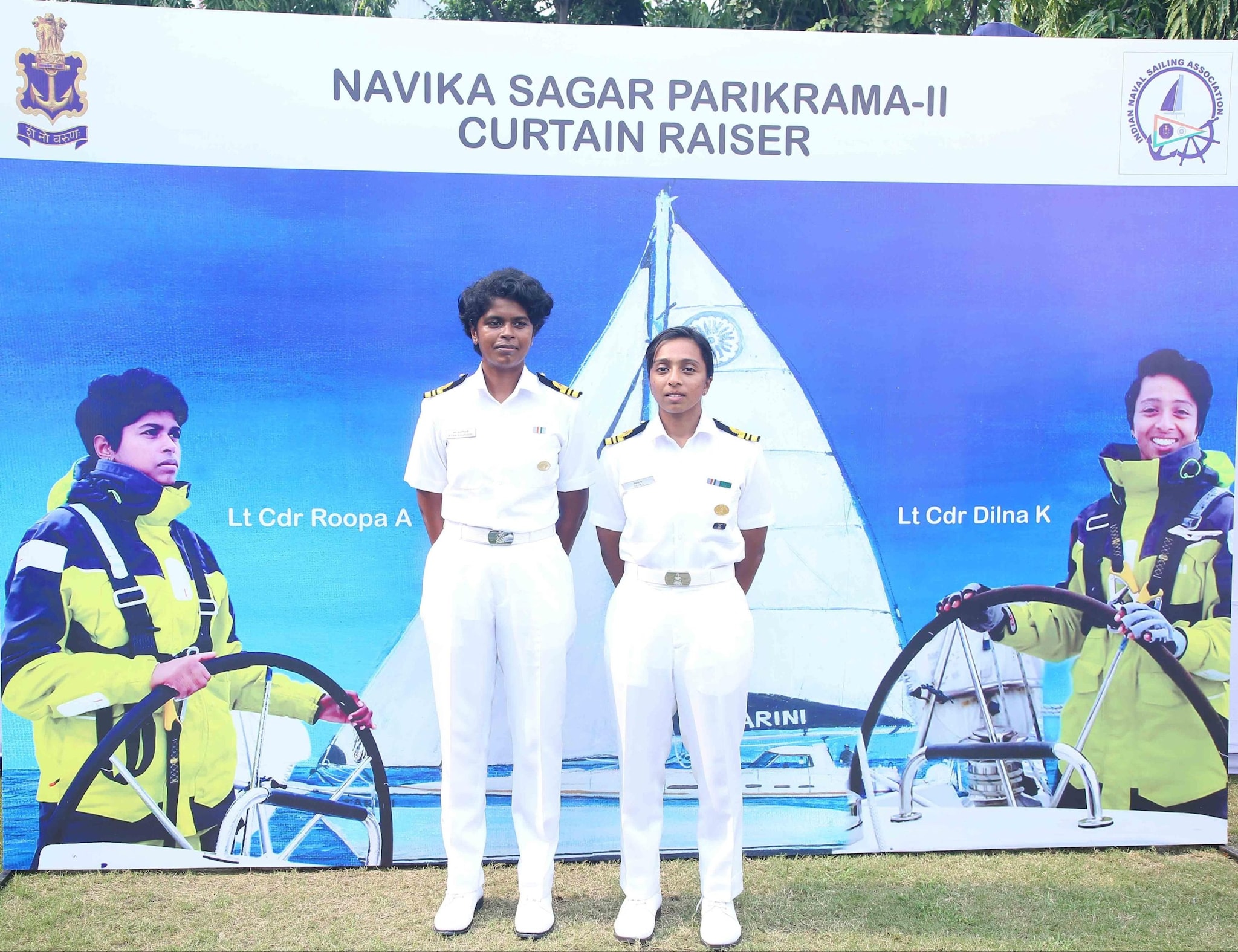 "Two brave officers of the Indian Navy have demonstrated courage and determination during the Navika Sagar Parikrama. I would like to introduce the listeners of 'Mann Ki Baat' to these two brave officers. One is Lieutenant Commander Dilna, and the other is Lieutenant Commander Roopa," stated Modi. "Two brave officers of the Indian Navy have demonstrated courage and determination during the Navika Sagar Parikrama. I would like to introduce the listeners of 'Mann Ki Baat' to these two brave officers. One is Lieutenant Commander Dilna, and the other is Lieutenant Commander Roopa," stated Modi.