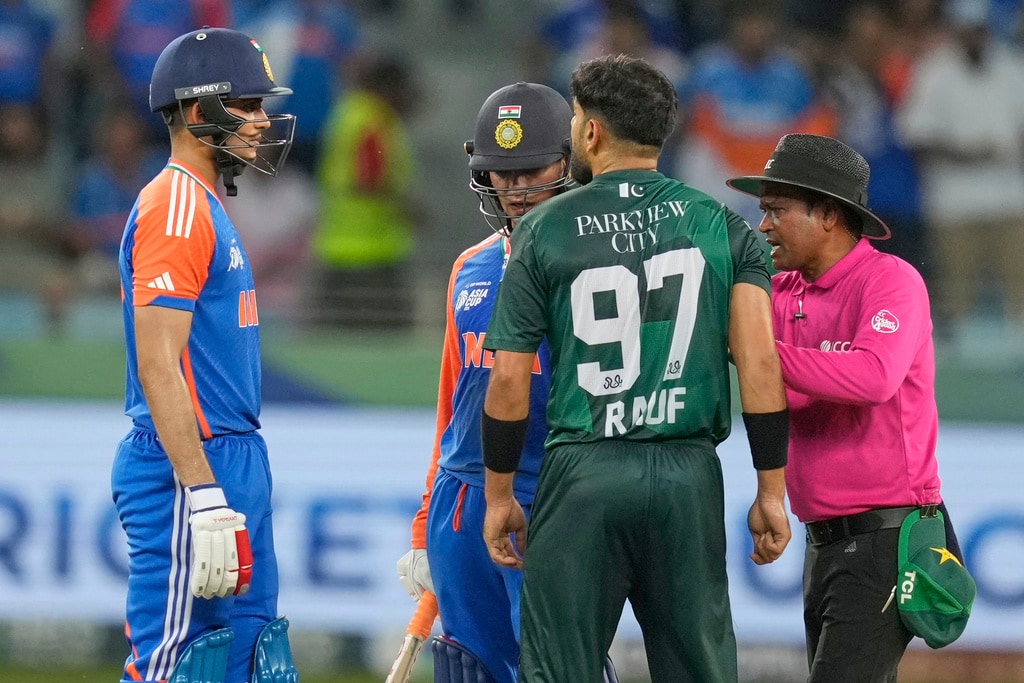 Haris Rauf vs Abhishek Sharma in 2025: The most recent flashpoint came last Sunday during the India-Pakistan clash when pacer Haris Rauf abused Abhishek Sharma. The incident unfolded in the fifth over of India’s chase after Gill struck a short ball for a boundary. As the Indian vice-captain went to fist-bump Abhishek at the non-striker’s end, Rauf appeared to say something that provoked Abhishek. The youngster turned back, pointed fingers, and engaged in a fiery exchange with the Pakistani pacer. Haris Rauf vs Abhishek Sharma in 2025: The most recent flashpoint came last Sunday during the India-Pakistan clash when pacer Haris Rauf abused Abhishek Sharma. The incident unfolded in the fifth over of India’s chase after Gill struck a short ball for a boundary. As the Indian vice-captain went to fist-bump Abhishek at the non-striker’s end, Rauf appeared to say something that provoked Abhishek. The youngster turned back, pointed fingers, and engaged in a fiery exchange with the Pakistani pacer.