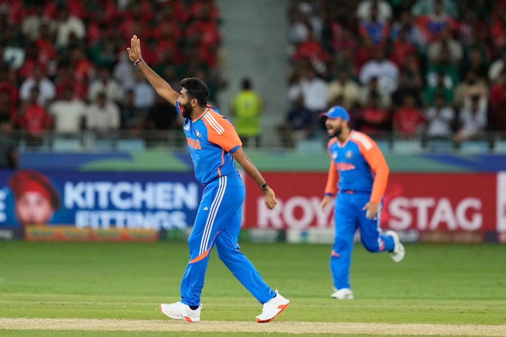 India wasted no time in striking with the ball too, as Jasprit Bumrah scalped Tanzid Tamim in his very first over, setting the tone for Bangladesh's innings to come. (AP) India wasted no time in striking with the ball too, as Jasprit Bumrah scalped Tanzid Tamim in his very first over, setting the tone for Bangladesh's innings to come. (AP)