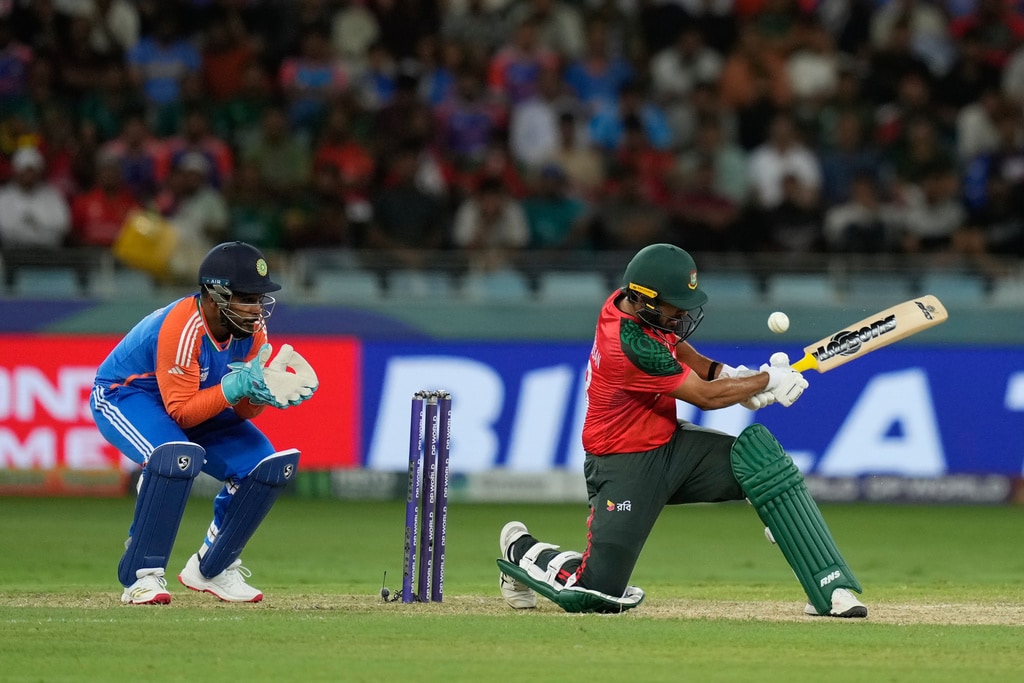 BAN opener Saif Hassan was the only one who weathered the storm, notching a fighting fifty to keep Bangladesh in the chase. (AP) BAN opener Saif Hassan was the only one who weathered the storm, notching a fighting fifty to keep Bangladesh in the chase. (AP)