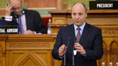 File photo of Andriy Parubiy. (AFP)