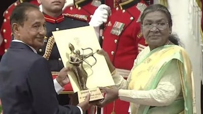 Armando Agnelo Colaco was conferred with the Dhronacharya Award for lifetime achievement in football. (IANS)