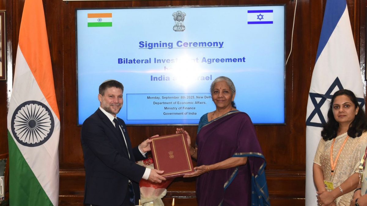 India, Israel Ink Bilateral Investment Treaty To Boost Cross-Border Investments