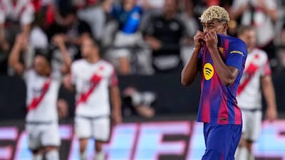 Barcelona's Lamine Yamal (AP)