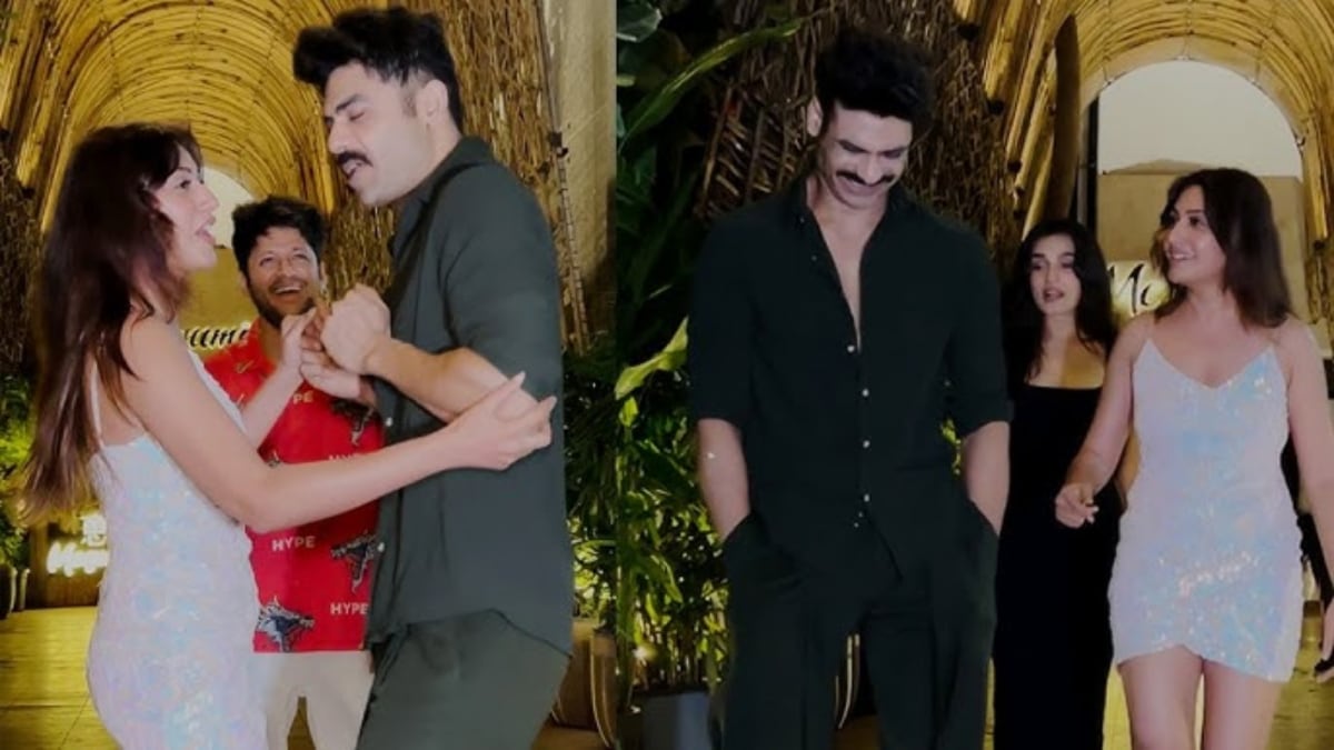 Surbhi Chandna, Vishal Aditya Singh Promote 'Farzi' in Mumbai