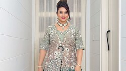 Divyanka Tripathi Channels Her Inner 'Morni' In A Gorgeous Peacock Green Lehenga
