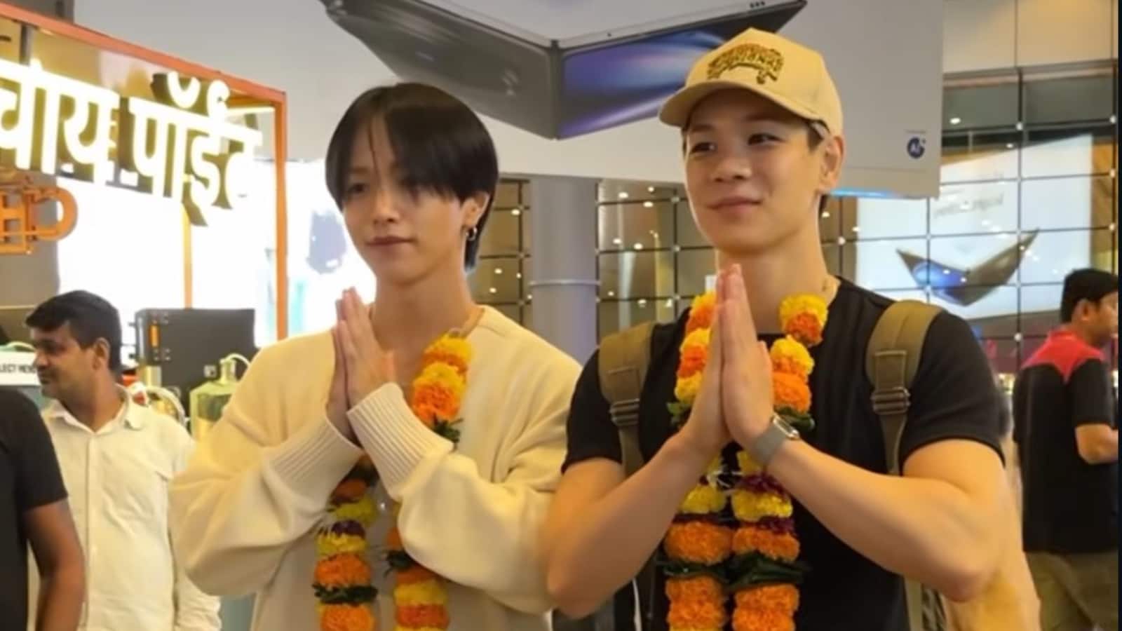 JO1’s Mame And Shosei Touch Down In Mumbai, Greet Indian Fans In Desi Style