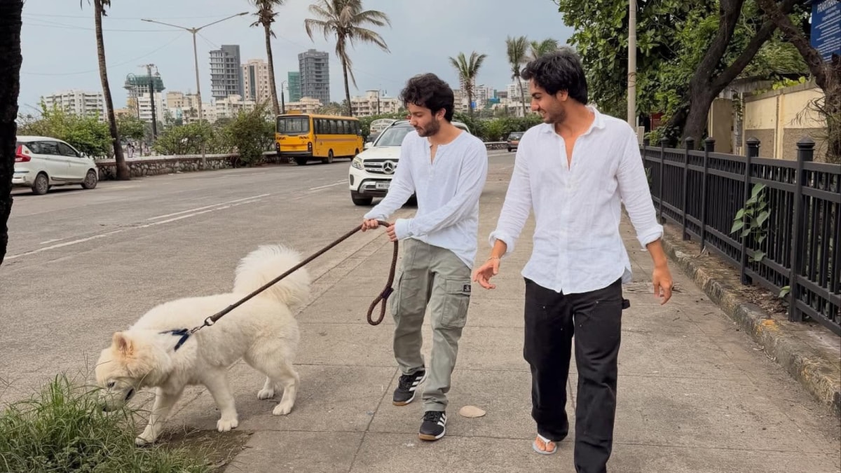 Nirvan and Arhaan Khan Spotted on an Evening Walk