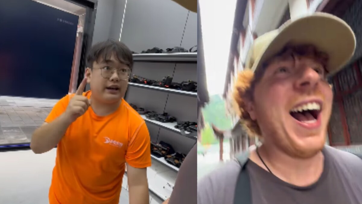 American Content Creator Impressed by Chinese Robotic Legs