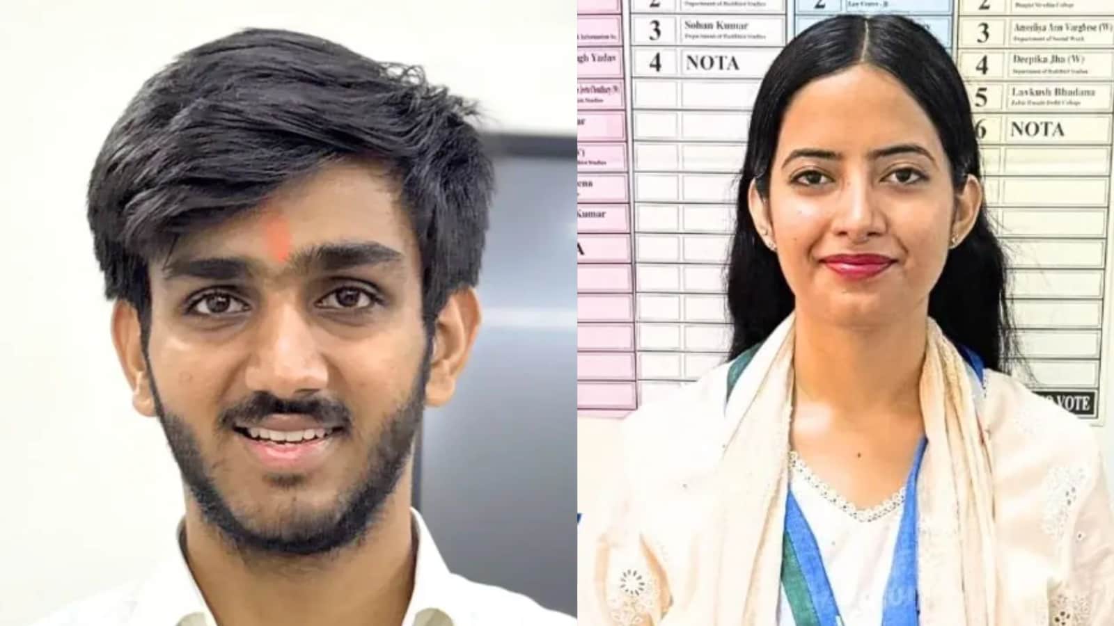DUSU Election Result 2025 Live: ABVP’s Aryan Maan leading NSUI’s Joslyn Nandita Choudhary by a huge margin.