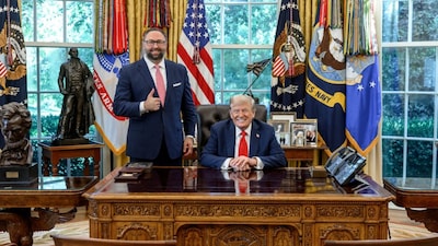 India lobbyist Jason Miller meets Trump amid tariff tensions (Photo: X/ @JasonMiller)