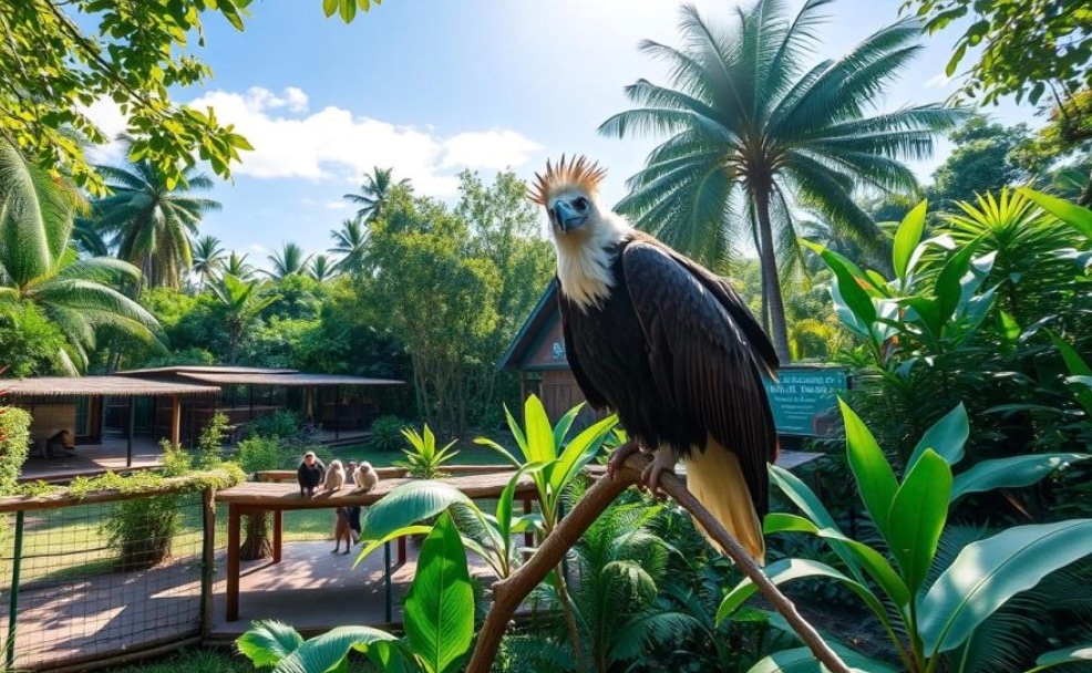 12. Explore the Philippine Eagle Centre to see the rare and majestic national bird up close, hike the scenic trails of Mount Apo, the country’s highest peak, unwind at Malagos Garden Resort, and visit the Davao Crocodile Park for a family-friendly wildlife experience. 12. Explore the Philippine Eagle Centre to see the rare and majestic national bird up close, hike the scenic trails of Mount Apo, the country’s highest peak, unwind at Malagos Garden Resort, and visit the Davao Crocodile Park for a family-friendly wildlife experience.