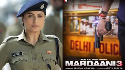 First poster of Mardaani 3, which was released in 2025.
