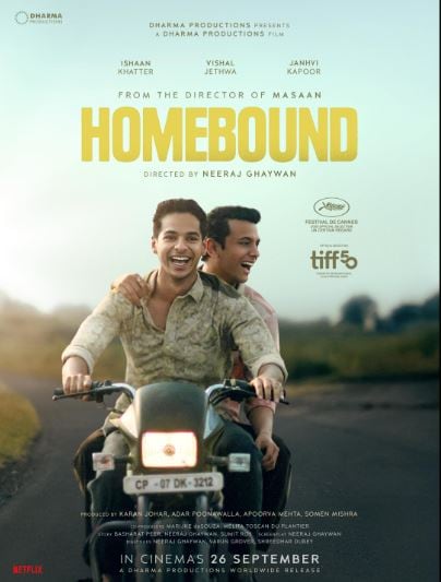 Homebound: Directed by Neeraj Ghaywan and produced by Dharma Productions, Homebound stars Ishaan Khatter, Vishal Jethwa, and Janhvi Kapoor. The film tackles themes of caste, communal identity, inequality, displacement, and mortality, set against the backdrop of the COVID-19 pandemic. It tells the story of Chandan and Shoaib, two childhood friends from marginalized communities who dream of joining the police force. When the pandemic lockdown forces them to return to their village, they embark on a perilous journey that tests friendship, resilience and humanity. The film is a poignant reflection on social realities while offering compelling performances and storytelling.