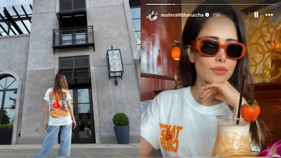 Nushrratt Bharuccha's Instagram stories capture her spirit for travel and discovery.