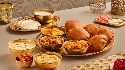 From crunchy chaats and vrat-friendly snacks to fragrant curries, hearty thalis, and indulgent desserts, every dish reflects the spirit of the season, simple yet soulful, traditional yet celebratory. (Pic courtesy: Anand Sweets & Savouries)