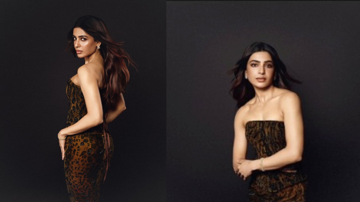 Samantha Ruth Prabhu Stuns In Vintage Metallic Corset Dress At Streaming Academy Awards