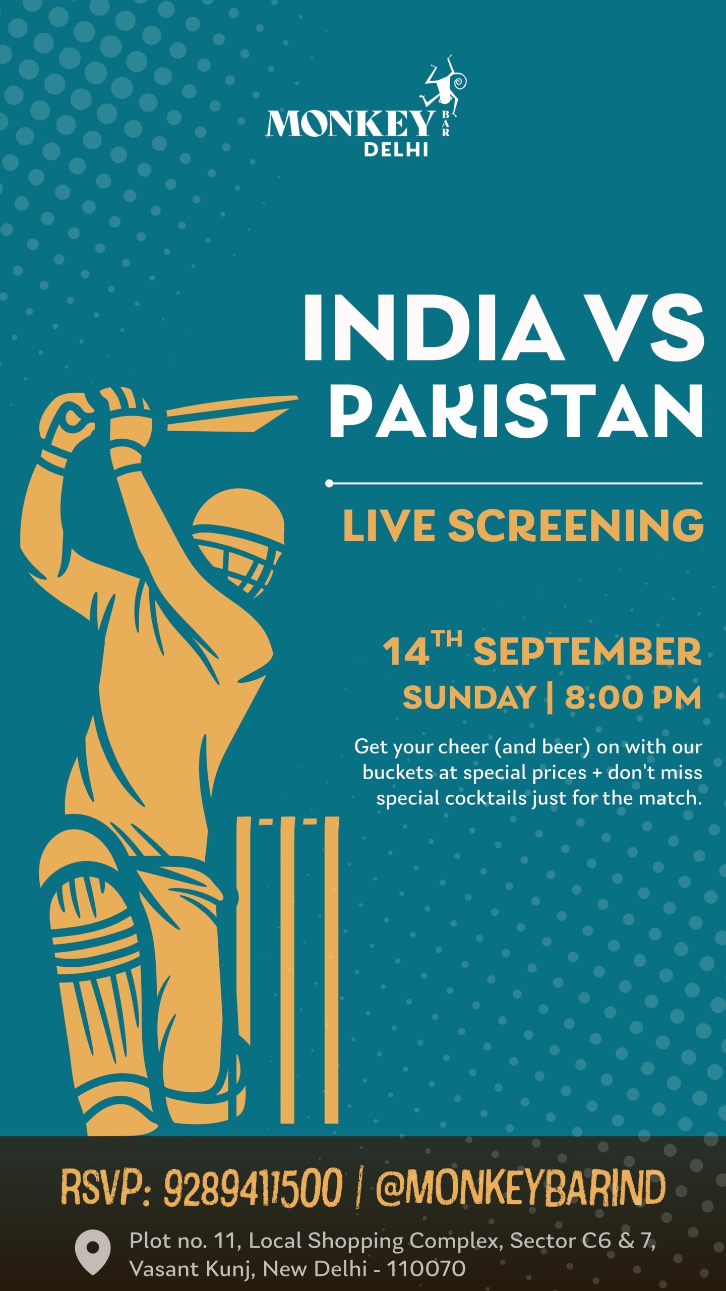 India vs Pakistan Match Screening: Best Venues For Food, Drinks ...