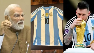 Lionel Messi Presents Signed 2022 World Cup Jersey To PM Narendra Modi lionel-messi-presents-signed-2022-world-cup-jersey-to-pm-narendra-modi