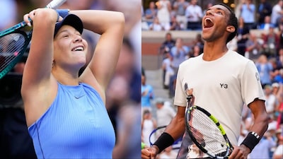 Amanda Anisimova and Felix Auger-Aliassime both stunned the crowds to reach the last four (AP)