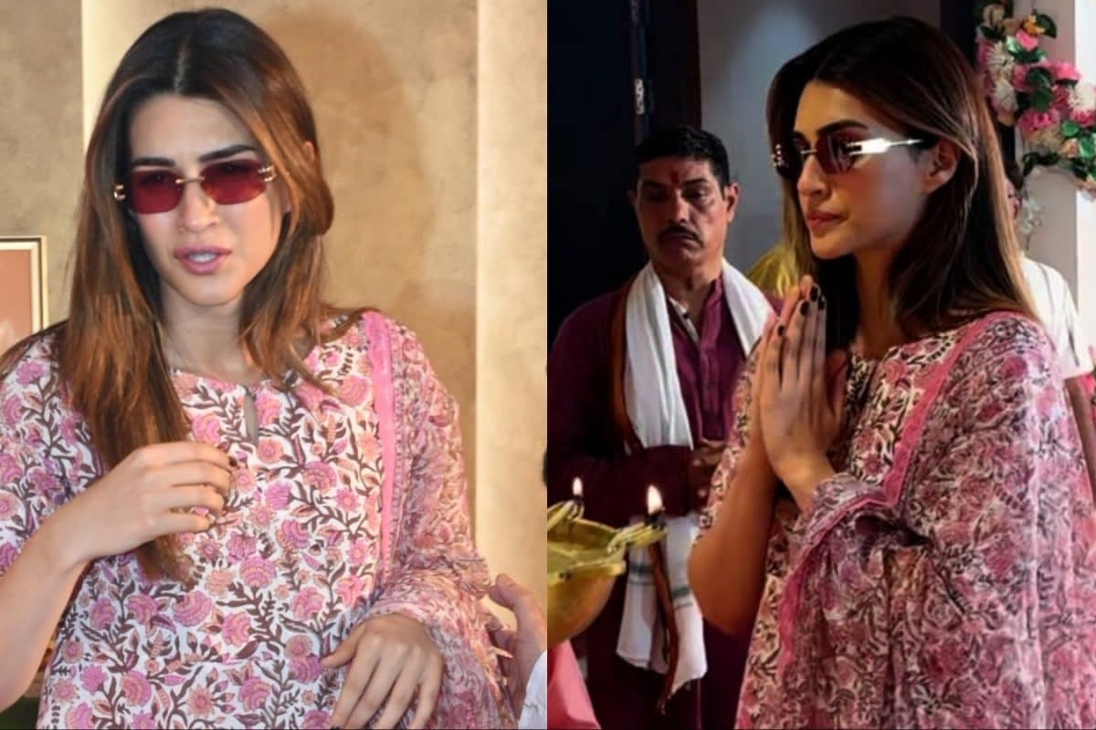 Kriti Sanon Embraces Festive Elegance In Floral Ethnic Wear At Ganpati Celebrations