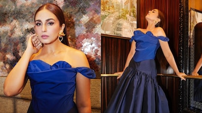 Huma Qureshi effortlessly blended drama, elegance, and contemporary flair.