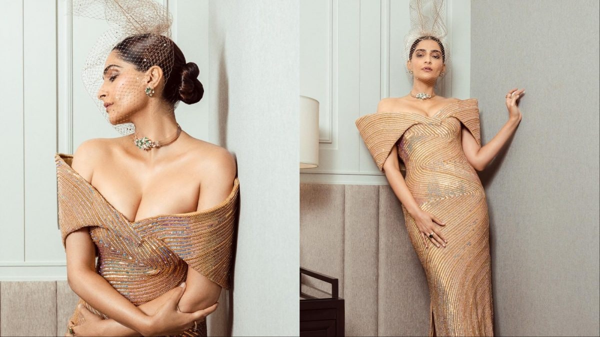 Sonam Kapoor Brings High Drama In Rahul Mishra Gown And Ethereal Veil Headpiece