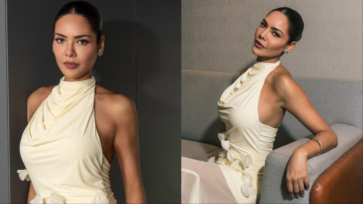 Sculpted, Sheer, And Stunning: Esha Gupta Dazzles In A Butter Yellow Ensemble