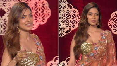 Malavika Mohanan graces Kalyan Jewellers’ Navratri event in Thrissur.
