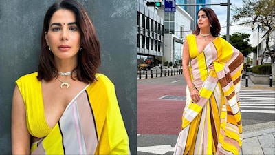 Kirti Kulhari was styled by Manpreet Kaur. 