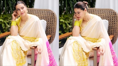 Kajol was styled by Radhika Mehra. 