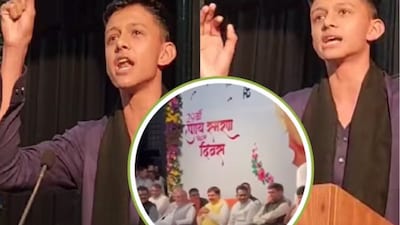 Sanghamitra, who was arguing from the opposition side in the debate competition organised at Devi Ahilya University, slammed the country's rail facilities. (News18 Hindi)