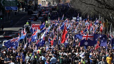 The anti-immigration protests drew thousands of demonstrators. (Image: Reuters)