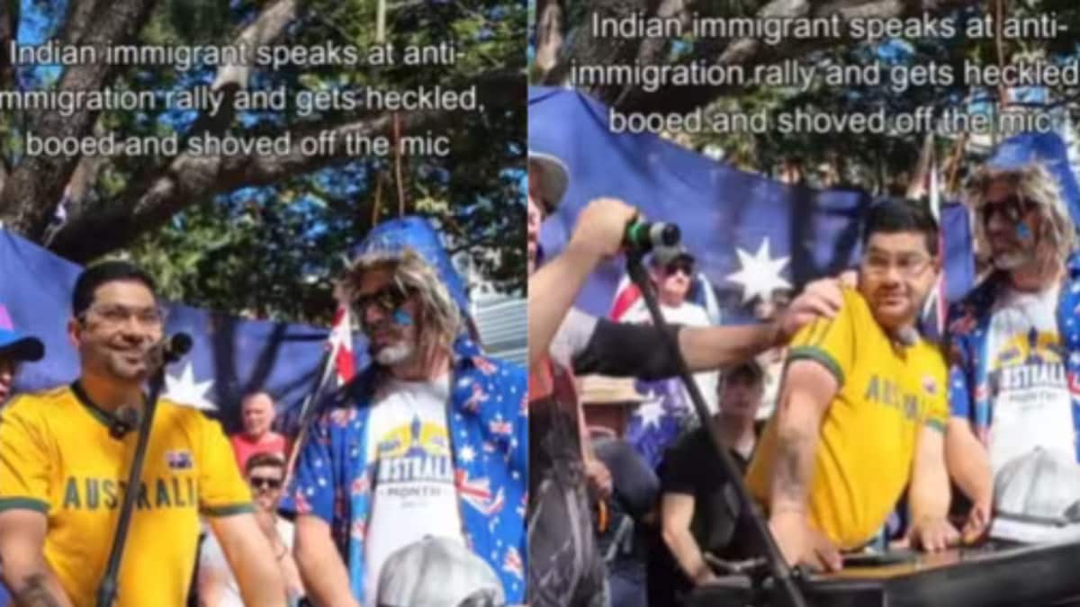 <div>'I Am From India': Man Speaks Against Immigration At Australia Rally, Shoved Off Stage</div>