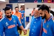 Prime Minister Narendra Modi with Rohit Sharma and Virat Kohli after India lost World Cup 2023 final