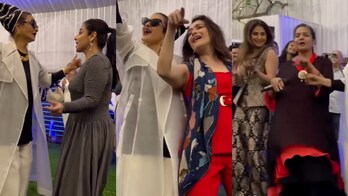 Rekha Burns Dance Floor With Her Moves At Shabana Azmi’s Bash; Madhuri, Urmila, Vidya Join In