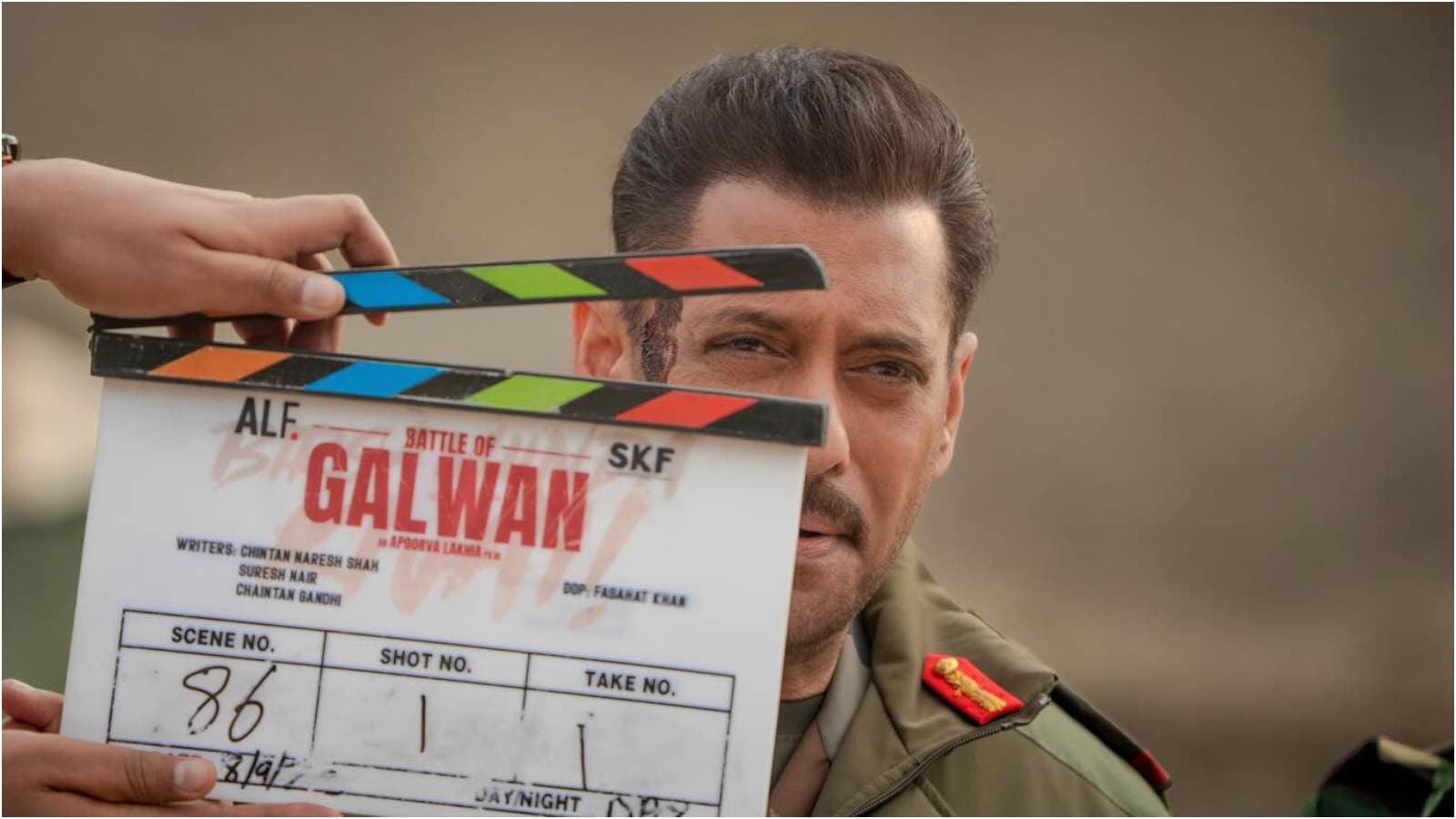 Salman Khan's first glimpse from Battle Of Galwan set in Ladakh Salman Khan's first glimpse from Battle Of Galwan set in Ladakh