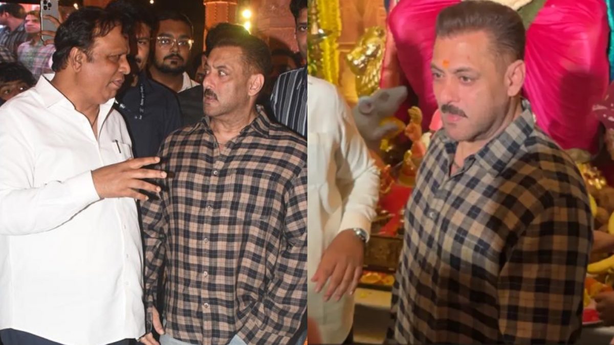 Salman Khan Offers Prayers at Ashish Shelar's Home
