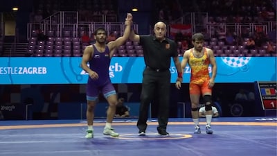 Indian wrestler Suraj Vashishth (X)