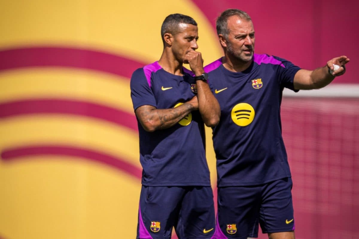 Thiago Alcantara Makes Barcelona Return As Part Of Coach Hansi Flick's Staff
