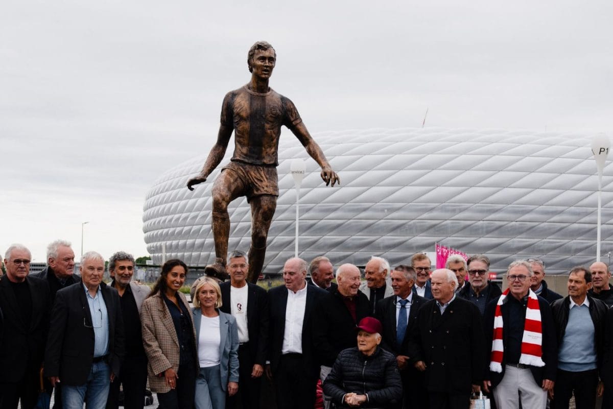 'Der Kaiser': Franz Beckenbauer Honoured With Statue Outside Bayern Munich's Allianz Arena