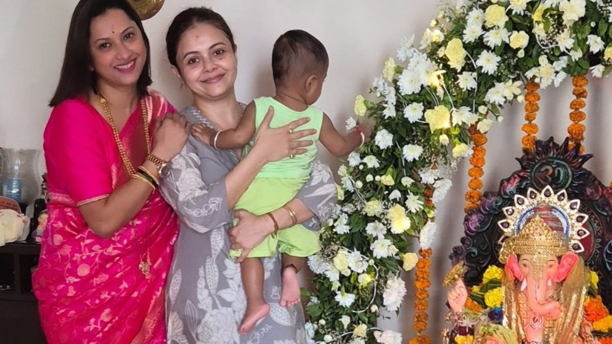 Devoleena Bhattacharjee Celebrates Ganesh Chaturthi with Son