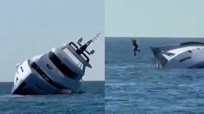 Luxury vessel tips over on maiden voyage off Turkish coast