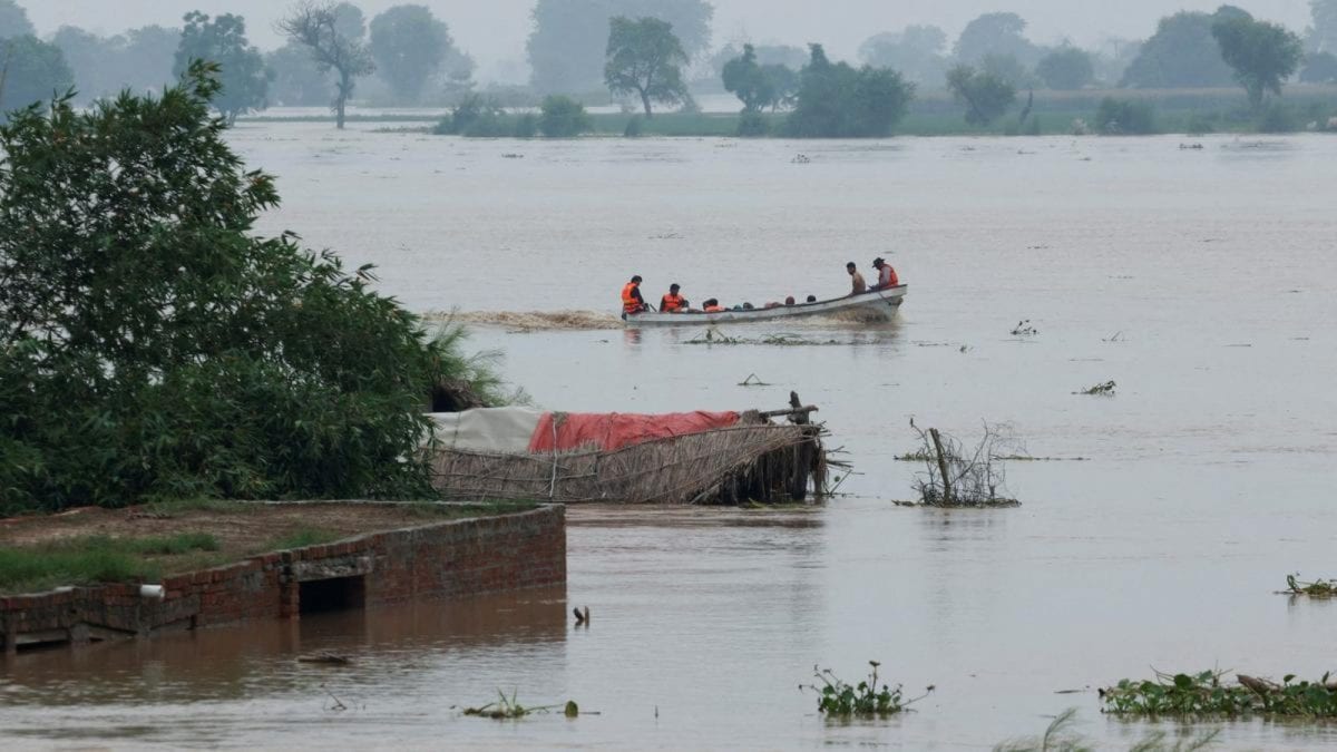 Punjab Floods: Alert Issued In Ludhiana After Embankment Faces Strong Flow Of Sutlej River