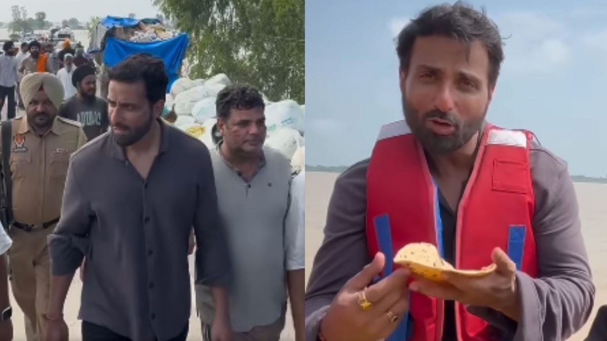Sonu Sood Aids Flood Victims in Punjab, Touched by Villagers' Generosity