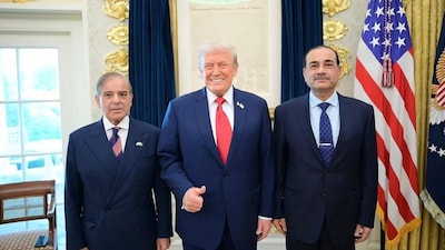 Pakistan PM Shehbaz Sharif, Army Chief Asim Munir Meet Donald Trump.