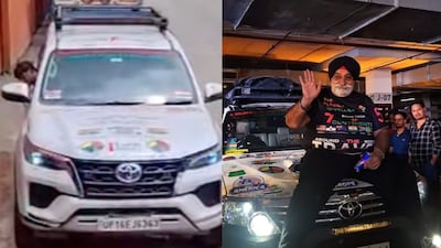 Amar Singh Chawla began his epic journey from Delhi to London in July 2018. (Photo Credit: Instagram)