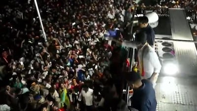 TVK Chief Vijay Throws Water Bottles At Crowd Feeling Suffocated